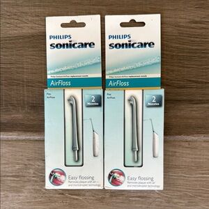 New Philips Sonicare AirFloss Nozzles lot of 2 packages